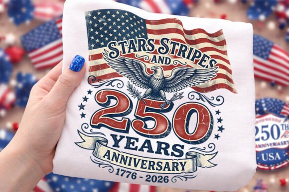 250th Anniversary 1776-2026 Eagle Design