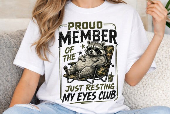 Camo Dad Life Sublimation: Funny Raccoon Design