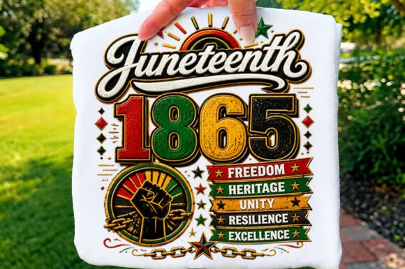 Celebrate Heritage: The Juneteenth 1865 Freedom Heritage T-shir Design