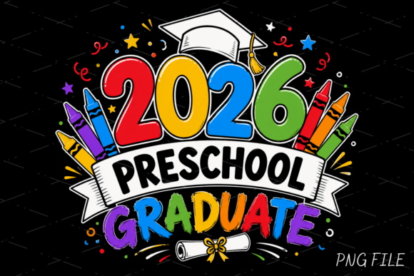 Celebrate the Class of 2026: A Preschool Graduate PNG for Creative Projects
