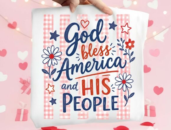 Christian Patriotic Sublimation Design: Faith Meets Country