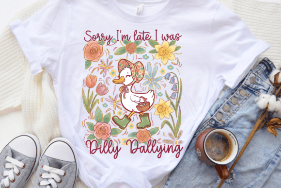 Cozy Bonnet & Boots Duckling Quote: A Design Asset with Whimsy