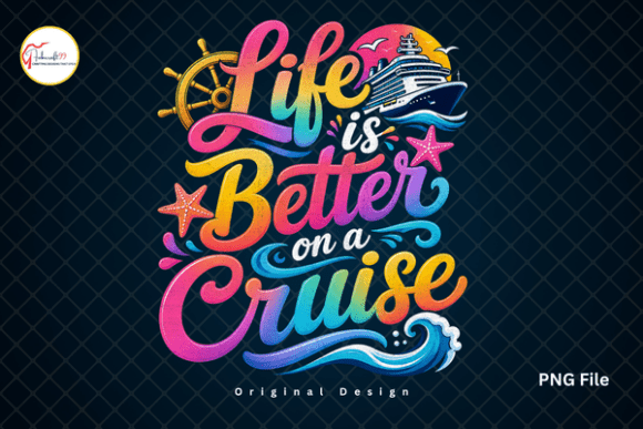 Cruise Vacation Shirt, Summer Cruise PNG: Vibrant Nautical Design