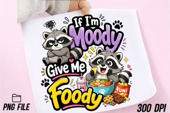 If I'm Moody Give Me Foody PNG: Your Go-To Design Asset