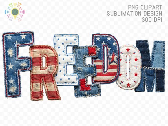 Patriotic Freedom Denim Patch Letters PN: A Designer's Guide
